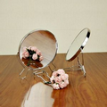 dual sided cosmetic makeup mirror W/ Retro Self Stand